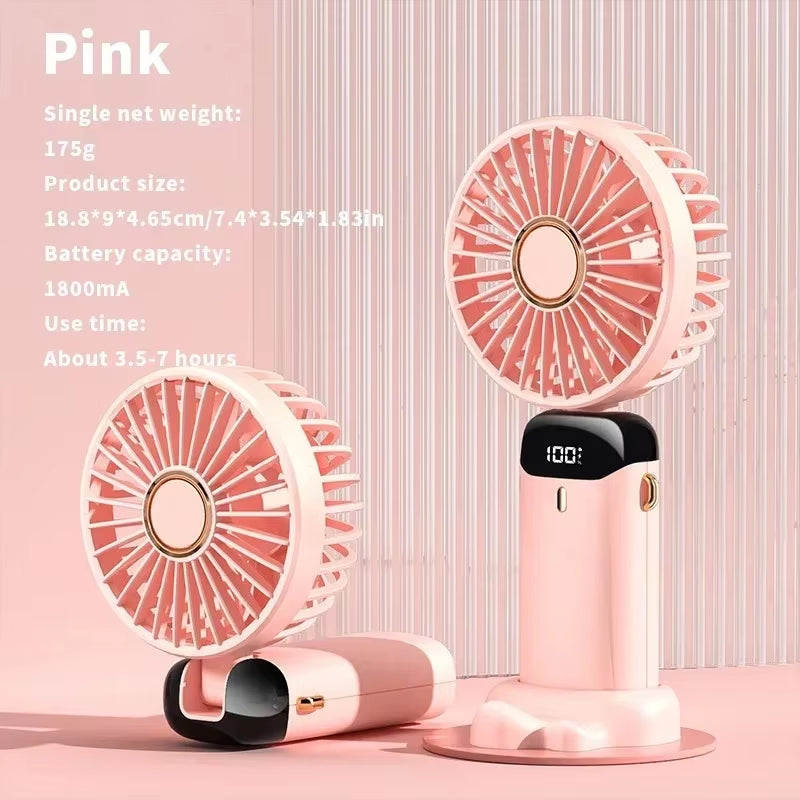 Electric Fan Portable Air Conditioner Mini Cooler Rechargeable Neck Fans for Home Free Shipping Hand Usb Conditioning Blades
