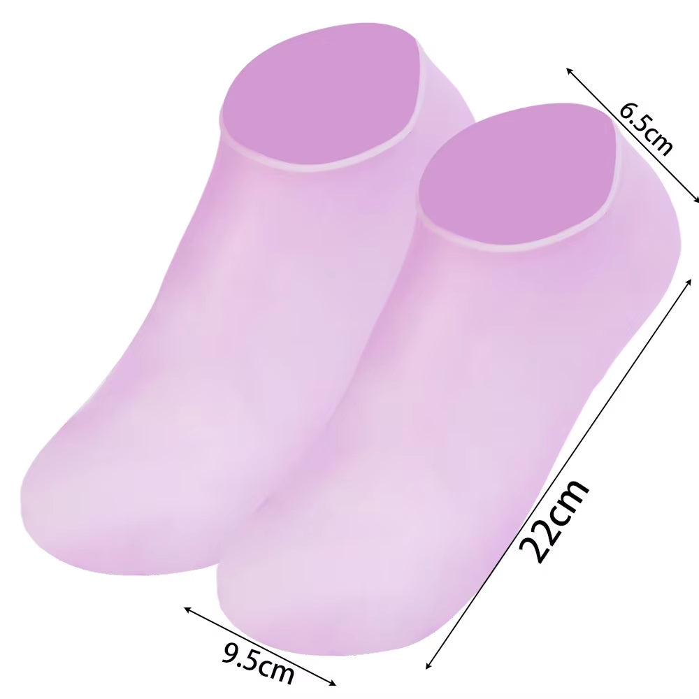 1/3Pairs Silicone Moisturizing Foot Socks anti Cracking Dry Dead Skin Foot Spa Tools Reusable Gel Stocking Protective Feet Cover