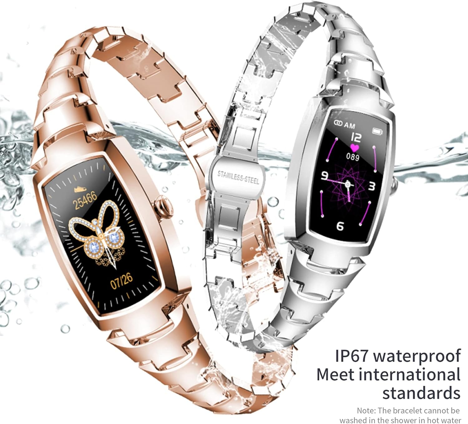 Smart Watch for Women, Smartwatch for Android and Ios Phones Waterproof Fitness Tracker with Blood Pressure Heart Rate Blood Oxygen Sleep Monitor Message Notification Sport Pedometer for Women