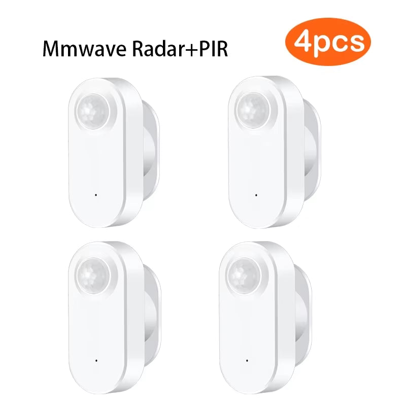 Zigbee Human Presence+ PIR Motion Detection Sensor Luminance Detector Battery Operated Support Zigbee2Mqtt Home Assistant