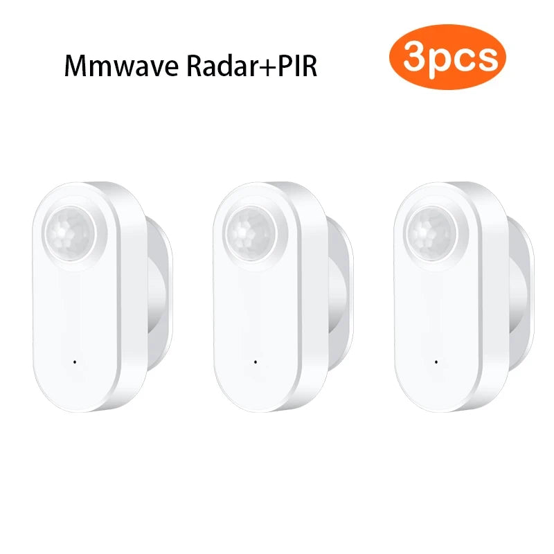 Zigbee Human Presence+ PIR Motion Detection Sensor Luminance Detector Battery Operated Support Zigbee2Mqtt Home Assistant