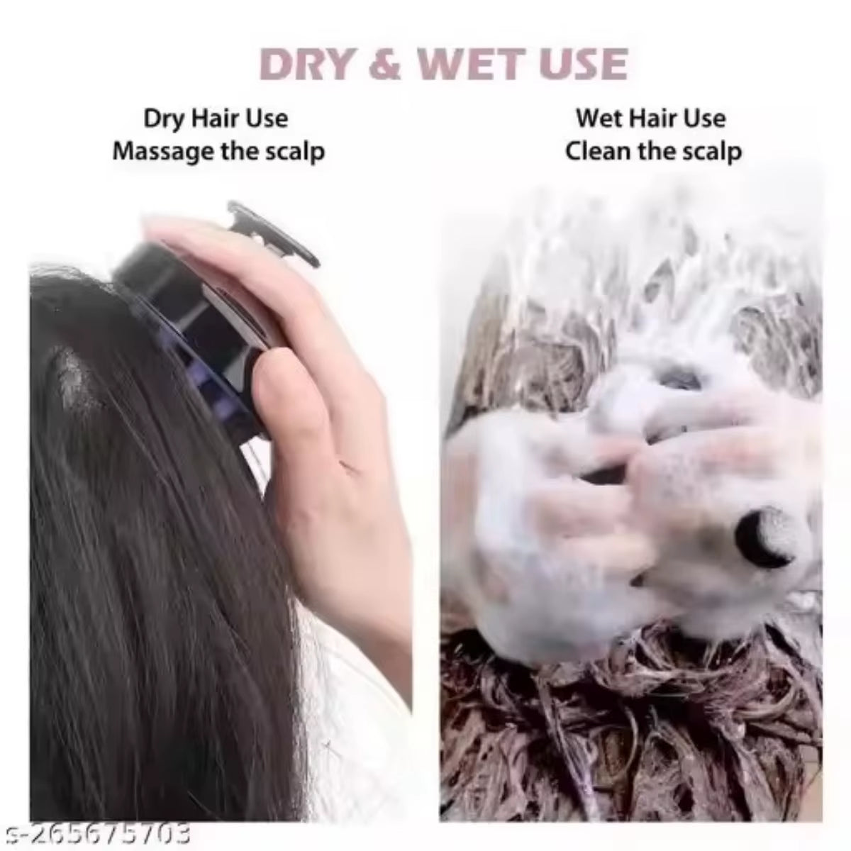 Head Cleansing and Massage Wet and Dry Scalp Massage Brush Soft Massage Cushioned Airbag Non-Invasive Scalp Deep Conditioning