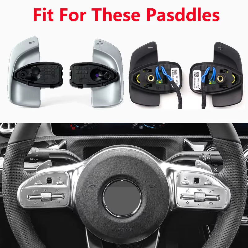 Car Steering Wheel Paddle Shifters Shift Paddle for Mercedes-Benz a B C E Class CLA GLA CLS GLC GLE W176 W205 W246 C117 W218