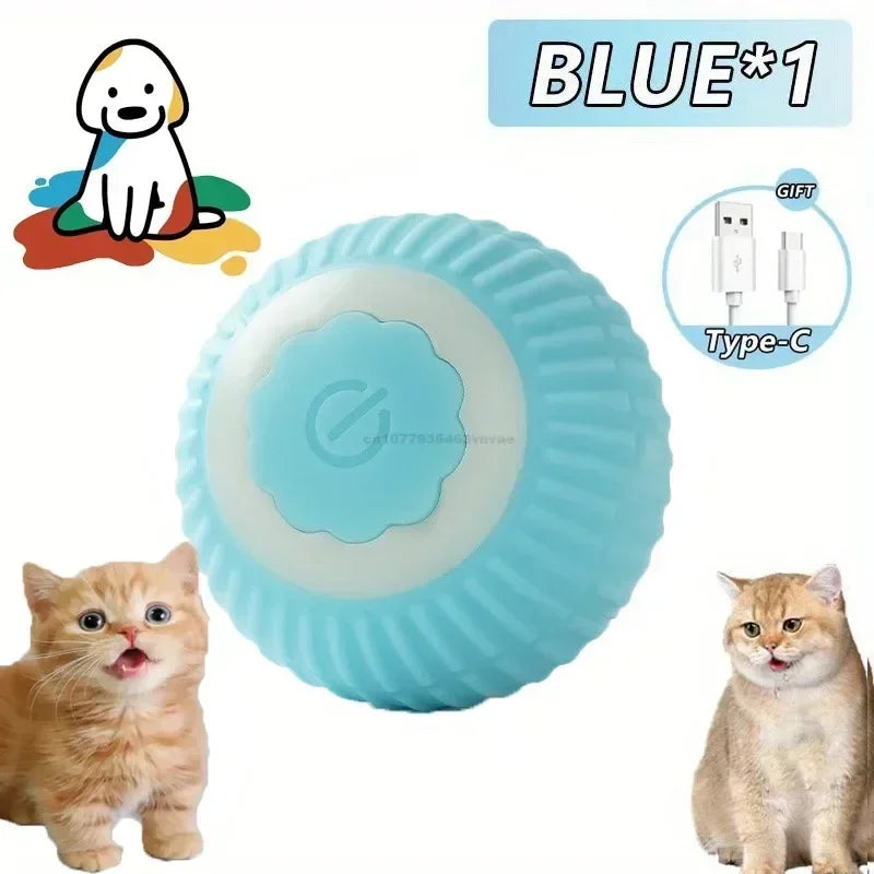 Interactive Rolling Cat Ball Dog Toy Rolling Ball for Indoor 360° Automatic Rolling Pet Ball Self Rollingball Pet Supplies