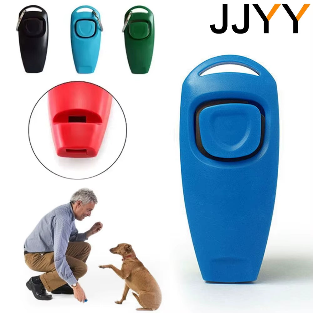 Pet Dog Whistle and Clicker Pet Multifunctional 2-In-1 Clicker Puppy Stop Barking Training Aid Clicker Portable Trainer