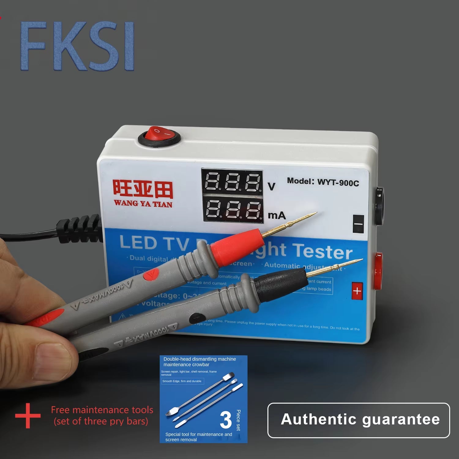 LED Lamp Bead Backlight Tester LCD Screen All LED Strips Lights Repair Test Output 0-300V Gift: TV Repair Tool Crowbar