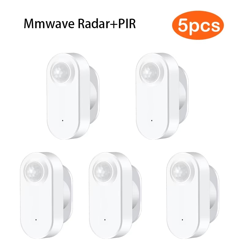 Zigbee Human Presence+ PIR Motion Detection Sensor Luminance Detector Battery Operated Support Zigbee2Mqtt Home Assistant