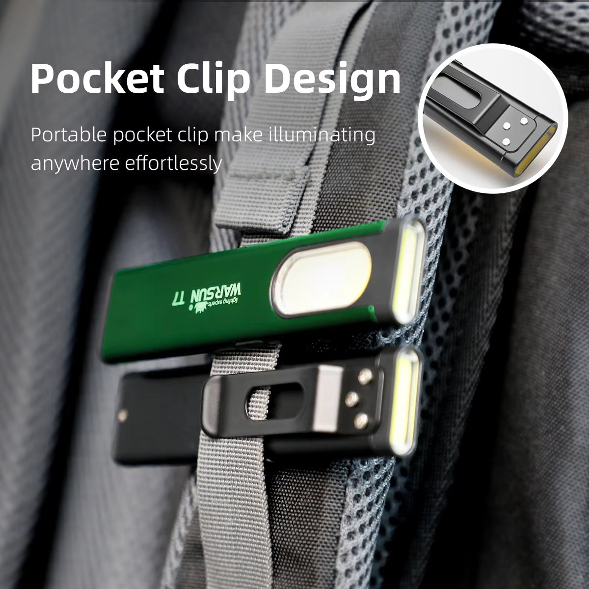 T7 Latest LED Keychain Flashlight 650Lm Portable Mini Torch Light Pocket Lantern Flood Work Light with Magnet