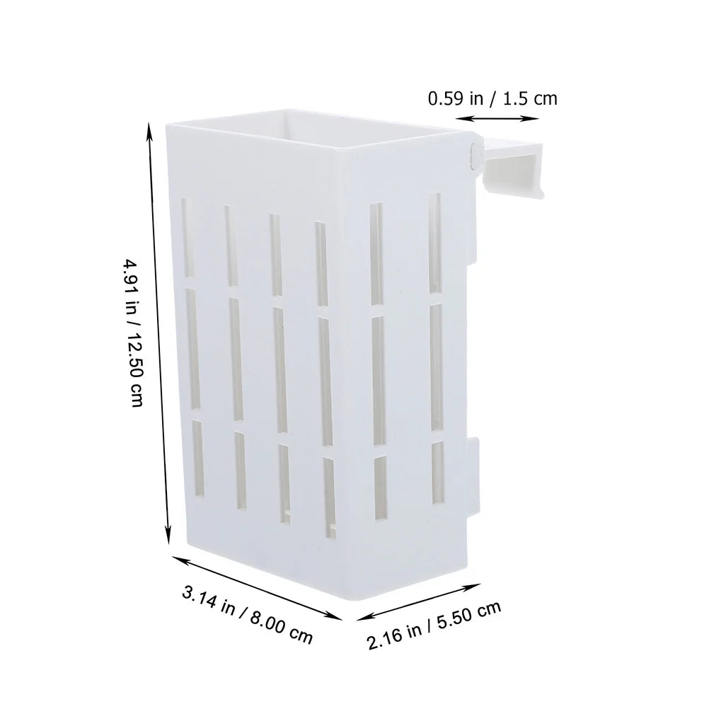 4-Pack Plastic Aquarium Plant Holders for Aquatic Plants with Drainage Holes